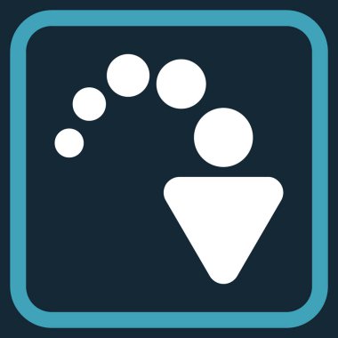 Vektör simgesi bir çerçeve içinde Yinele