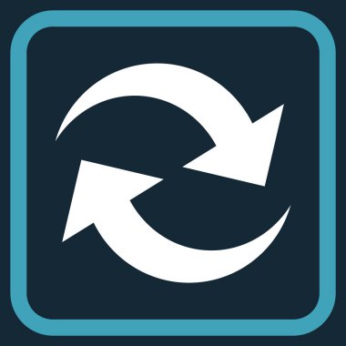 Oklar vektör simgesi bir çerçeve içinde yenileme