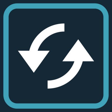 Vektör simgesi bir çerçeve içinde yenileme