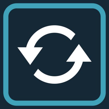 Oklar vektör simgesi bir çerçeve içinde yenileme