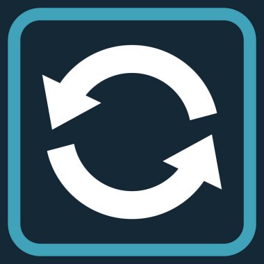 Vektör simgesi bir çerçeve içinde yenileme