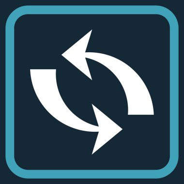 Vektör simgesi bir çerçeve içinde yenileme