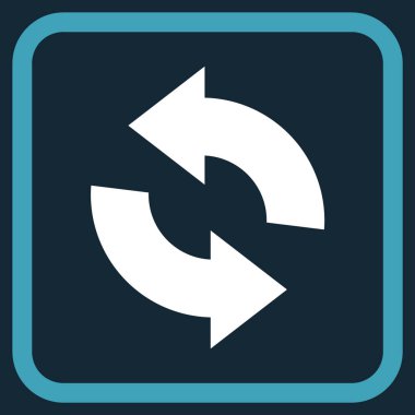 Vektör simgesi bir çerçeve içinde yenileme