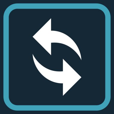 Vektör simgesi bir çerçeve içinde yenileme