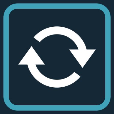 Vektör simgesi bir çerçeve içinde yenileme