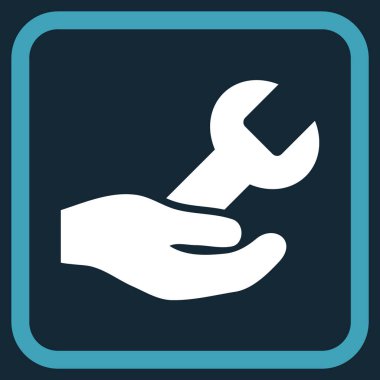 Onarım hizmeti vektör simgesi bir çerçeve içinde