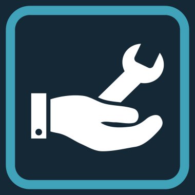 Onarım hizmeti vektör simgesi bir çerçeve içinde