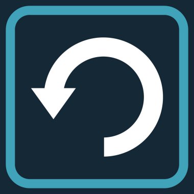 Vektör simgesi bir çerçeve içinde aşağı Döndür