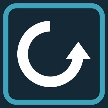 Vektör simgesi bir çerçeve içinde yukarı Döndür