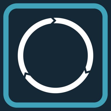 Döndürme vektör simgesi bir çerçeve içinde