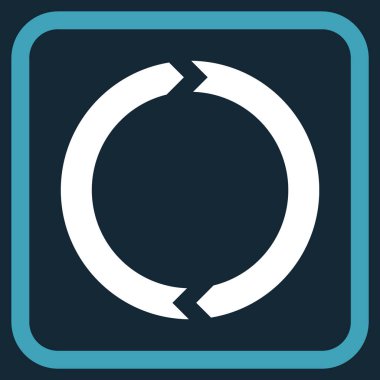 Döndürme vektör simgesi bir çerçeve içinde