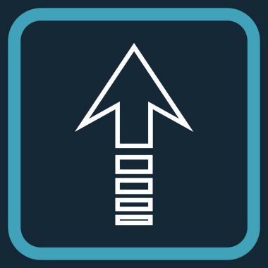 Vektör simgesi bir çerçeve içinde gönder