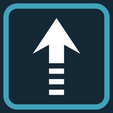 Vektör simgesi bir çerçeve içinde gönder