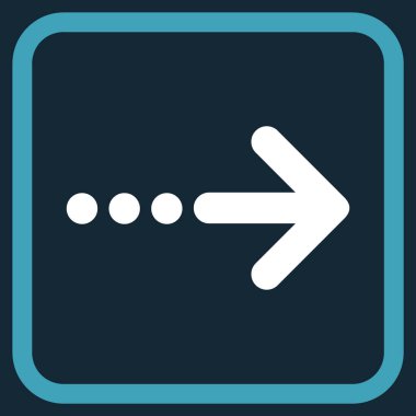 Doğru vektör simgesi bir çerçevede göndermek