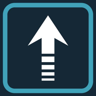 Vektör simgesi bir çerçeve içinde gönder