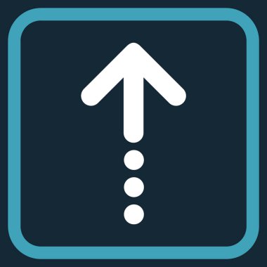 Vektör simgesi bir çerçeve içinde gönder