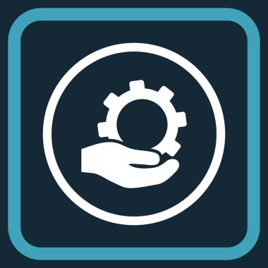 Hizmet vektör simgesi bir çerçeve içinde