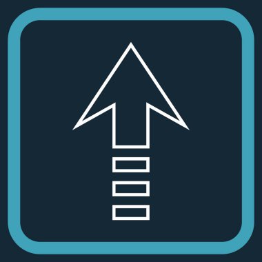 Vektör simgesi bir çerçeve içinde gönder