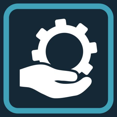 Hizmet vektör simgesi bir çerçeve içinde