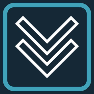 Vektör simgesi bir çerçeve içinde aşağı kaydır