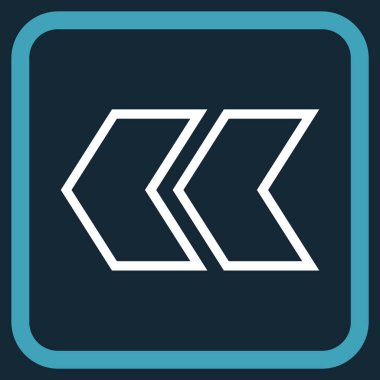 Shift Sol vektör simgesi bir çerçeve içinde