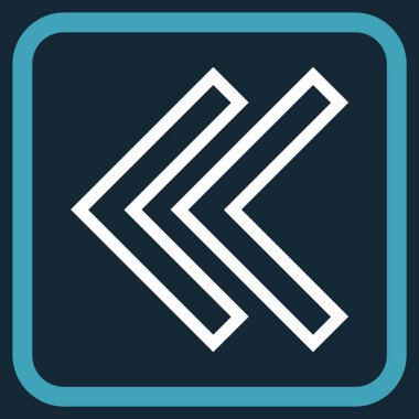 Shift Sol vektör simgesi bir çerçeve içinde