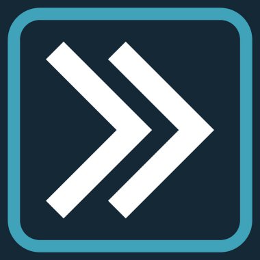 Üst karakter doğru vektör simgesi bir çerçeve içinde