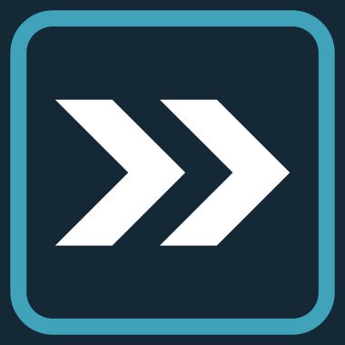 Üst karakter doğru vektör simgesi bir çerçeve içinde