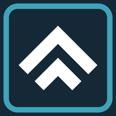 Vektör simgesi bir çerçeve içinde yukarı kayması