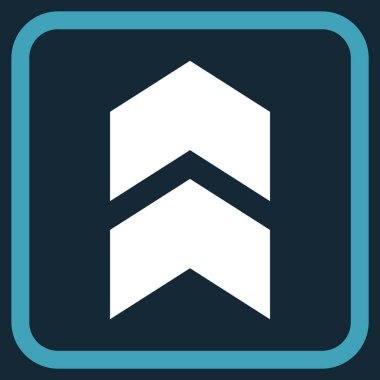 Vektör simgesi bir çerçeve içinde yukarı kayması