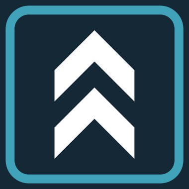 Vektör simgesi bir çerçeve içinde yukarı kayması