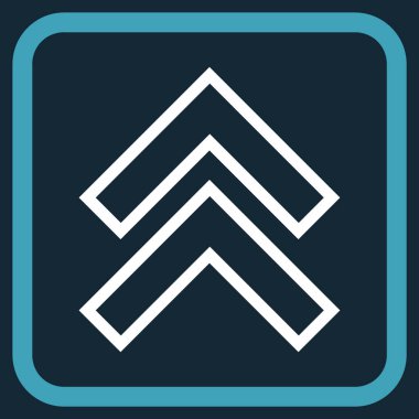 Vektör simgesi bir çerçeve içinde yukarı kayması