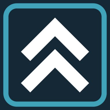 Vektör simgesi bir çerçeve içinde yukarı kayması