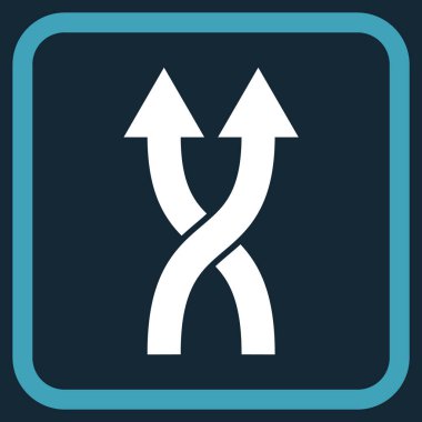 Vektör simge yukarı okları bir çerçevede shuffle