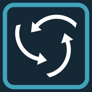 Oklar vektör simgesi bir çerçevede girdap