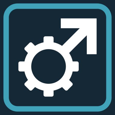 Teknolojik Potence vektör simgesi bir çerçeve içinde