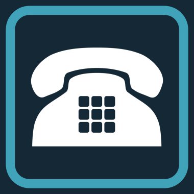 Sesi telefon vektör simgesi bir çerçeve içinde