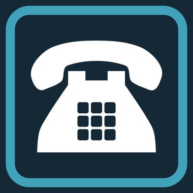 Sesi telefon vektör simgesi bir çerçeve içinde