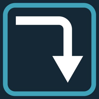 Vektör simgesi bir çerçeve içinde geri çevirmek