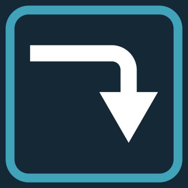 Vektör simgesi bir çerçeve içinde geri çevirmek