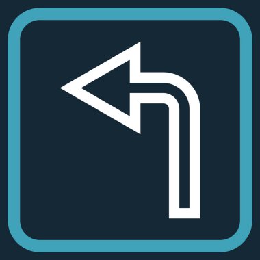 Sol vektör simge bir çerçevede açmak