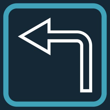 Sol vektör simge bir çerçevede açmak