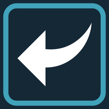 Vektör simgesi bir çerçeve içinde geri al