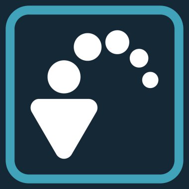 Vektör simgesi bir çerçeve içinde geri al