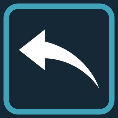 Vektör simgesi bir çerçeve içinde geri al