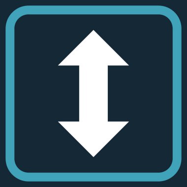 Dikey Exchange oklar bir çerçeve içinde simge vektör