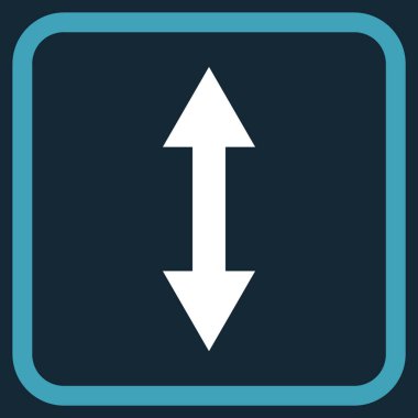 Dikey Çevir vektör simgesi bir çerçeve içinde