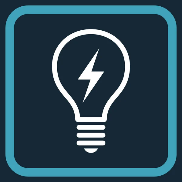 Ícone de vetor de lâmpada elétrica em um quadro —  Vetores de Stock