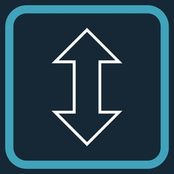 Exchange verticale Vector Icon In een Frame — Stockvector