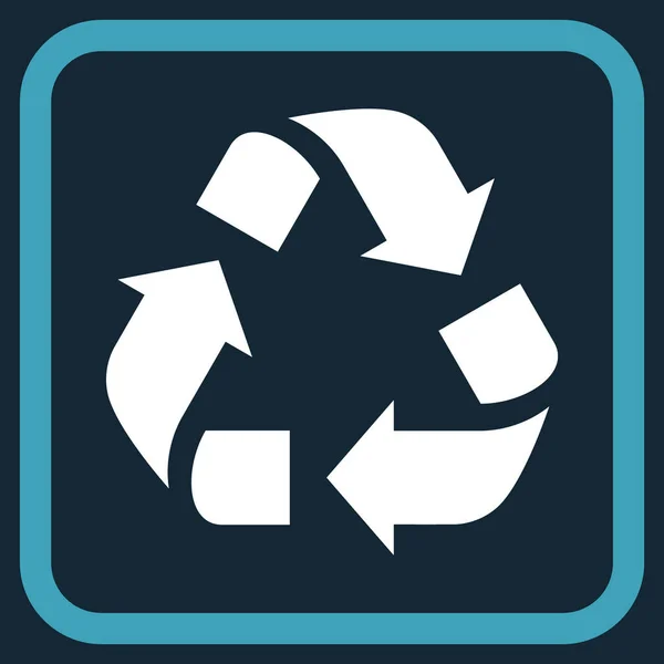 Vektor-Symbol in einem Rahmen recyceln — Stockvektor